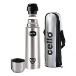 Cello Life Style Stainless Steel Bottle With Thermal Jacket (1000Ml, Silver)