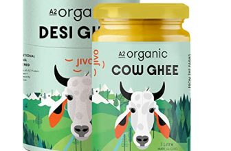Jivo A2 Ghee, 100% Pure, Natural & Healthy | Vedic Bilona Method | Immunity Booster, Improves Functioning Of Heart, Promotes Brain Power | 1 Kg (Pack Of 1 )