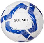 Amazon Brand – Solimo Pvc, Cotton, Polyester Football, Size 5 , White & Blue