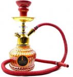 Mahison Lifestyle 12 Inch Iron Hookah(Red, Gold)