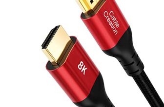 Cablecreation 8K Hdmi Cable 10 Feet, 48Gbps Hdmi 8K@60Hz Cable Earc Hdr Hdcp 2.2 2.3 Compatible For Ps5, Ps4, Xbox Series X, Macbook Pro 2021, Roku Tv, Rtx 3080 (Red)