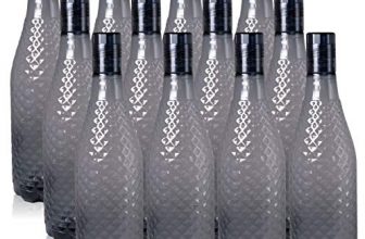 Wonder Plastic Prime Magna Fridge Bottle Set, 12 Pc Bottle, 1000 Ml, Made In India (Gree)