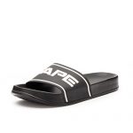 Red Tape Men Black Printed Sliders