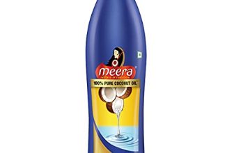 Meera 100% Pure Coconut Oil,Tripal Filtered Dala Copra With Fresh & Natural Aroma For Extra Shine And Smoothness,For Men And Women 600 Ml
