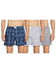 Diverse Men’S Cotton Boxer Shorts (Pack Of 3) (Dcmbscmsc14L35-447_Multicolor_Small_White/Blue_S)