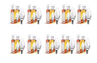 Wipro Garnet Base E14 5-Watt Led Bulb (Yellow)