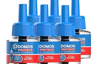Odomos Protect Mosquito Repellent Liquid Vaporiser Refill – 270Ml (45Ml * 6)