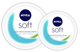 Nivea Soft Light Moisturizer For Face, Hand & Body Non Sticky Cream, 300 Ml + 100 Ml