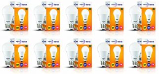 Wipro Garnet Base E27 7-Watt Led Bulb (Warm White) – Pack Of 10