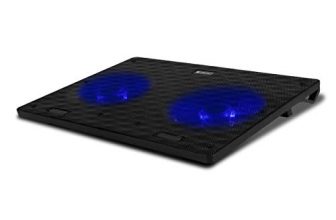 Zebronics, Zeb-Nc3300 Usb Powered Laptop Cooling Pad With Dual Fan, Dual Usb Port And Blue Led Lights