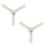 Luminous Deco Premium Audie 1200Mm Ceiling Fan (Butter Cream, Pack Of 2)