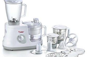 Prestige All Rounder 600 Watts Food Processor (White)