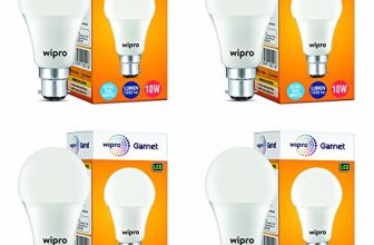 Wipro 10W B22D Led Cool Day White Bulb, Pack Of 4 (Garnet)