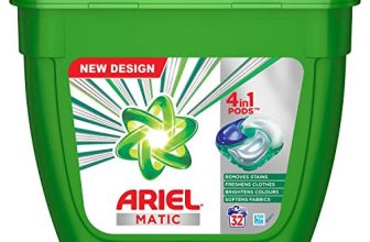 Ariel Matic 4In1 Pods Detergent Pack 32 Ct -For Top & Front Load Washing Machine Only