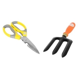 Kraft Seeds Garden Tool Fork For Gardening And Scissor For Garden And Setchen (3-Pieces)