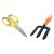Kraft Seeds Garden Tool Fork For Gardening And Scissor For Garden And Setchen (3-Pieces)
