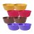 Wonder Prime Sigma 300 Microwave Safe Multipurpose Plastic Bowl Set, 8 Pc Mixing Bowl 300 Ml, Yellow Brown Violet Red Color, Made In India, Kbs02009
