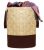 Kuber Industries Metalic Printed Waterproof Canvas Laundry Bag, Toy Storage, Laundry Basket Organizer 45 L (Brown) Ctktc034616