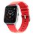 Zebronics Zeb-Fit920Ch Smart Fitness Watch With Full Touch Color Display, 30Days Standby, Customizable Faces, Ip67 Rating, Pedometer,Multi Sports Mode, Spo2, Bp & Hr Monitor (Silver Dial + Red Strap)