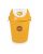 Nakoda Modern Round Dustbin Bucket With Swing For Office Use, School, Bedroom, Kids Room, Home, Multi Purpose,50 Litre Color May Vary