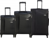 Skybags Hack Nxt 4W Strolly (E) 58+68+78 Black Cabin & Check-In Set – 28 Inch
