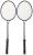 Starx Steel Double-Shaft Badminton Racquet Set, Adult G4 – 3 3/4-Inch (Multicolor)