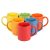 Anwaliya Edesia Tapered Ceramic Coffee Mugs, 250 Ml, Set Of 6, Pipe Multi Colour