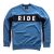 Royal Enfield Classico Sweatshirt Mid Blue (L) 42 Cm(Rlassl000033)