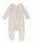 Nino Bambino 100% Organic Cotton Full Sleeves Strip Print Romper For Baby Girl And Baby Boy (3-6 Months, Cream)