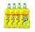 Giffy Lemon & Active Salt Concentrated Dish Wash Gel, 500Ml (Pack Of 4), Yellow