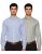 Ex By Excalibur Men’S Plain Regular Fit Cotton Formal Shirt (Pack Of 2)(273791733_Assorted_40_Fs)