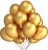 Yns Crafts Stock™ Products Metallic Hd Balloons, Birthday / Anniversary Balloons, Golden, Silver, White (Pack Of 50)