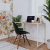 Sofsys Modern Folding Computer Writing Desk For Small Space, Gaming, And Home Office Organization, Foldable Industrial Metal Frame Finish With Sturdy Desktop For Students Or Small Business, Oak/White
