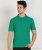 Duke Solid Men Polo Neck Green T-Shirt