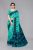 Viva N Diva Floral Print Bollywood Georgette, Art Silk Saree(Light Green)