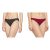 Jockey Women’S Cotton Bikini(Pack Of 2) (_Pack Of 2 – Beet Red + Black_M)