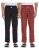 Amazon Brand – Symbol Men’S Printed Regular Fit Pyjamas (Pack Of 2) Pajama Bottom (A2-Sympj-Tex-Po2-01_Black1&Port Maroon_2Xl)