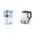 Kent Supreme Lite 2020 (11110), Wall Mountable, Ro + Uf + Tds Control, 8 L Tank, White, 20 Lph Water Purifier & Kent 16023 1500-Watt Electric Kettle (Transparent)