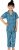 Sunderlook Kids Nightwear Girls Printed Pure Cotton(Blue Pack Of 1)