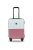 Nasher Miles Istanbul Hard-Sided Abs And Pc Cabin Luggage Silver And Rose Gold 20 Inch |55Cm Trolley Bag