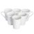 Anwaliya Arche Series Bone China Tea Cup N Coffee Mug, 6 Pieces, White Self Bricks, 250 Ml