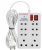 Kaltron Kal8Socket 8  Socket Extension Boards(White, 2.5 M)