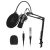 Maono Au-A03 Condenser Microphone Kit Podcast Mic With Boom Arm Microphone Stand (Black)