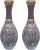 Homekrafts Indo-Western Table Decor Set Of Two Wooden Flower Vases Wooden Vase(4.5 Inch, Brown)