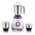 Croma 500W Mixer Grinder With 3 Stainless Steel Leak-Proof Jars, 3 Speed & Pulse Function, 2 Years Warranty (Crak4184, White & Purple)