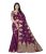 Freshlife Exclusive Women’S Fancy Saree Excusive Designer Banarasi Woven Soft Silk Saree Gold Zari Work With Unstitched Blouse Floral Attractive Pallu With Border Design Jacquard Print Saree(Purple)