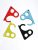 Auto Snap Corona Safe Key Hands Free Key – Safety And Hygiene Hand Antimicrobial Abs Metal Plastic Door Opener Random Color Pack Of 5