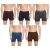 Dixcy Scott Men’S Cotton Trunks (Pack Of 5) (Crosstrunk-P5_Navy/Dark Grey/Lt Coffee Brown/Denim Blue/Wine_L)