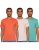 Cazibe Solid Regular Men’S T-Shirt (Cz11101_S.Green/Orange/Pink M)