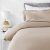Amazonbasics Microfiber Comforter Cover Set With Pillow Cover – Single (66X90-Inch), Taupe, 2-Piece